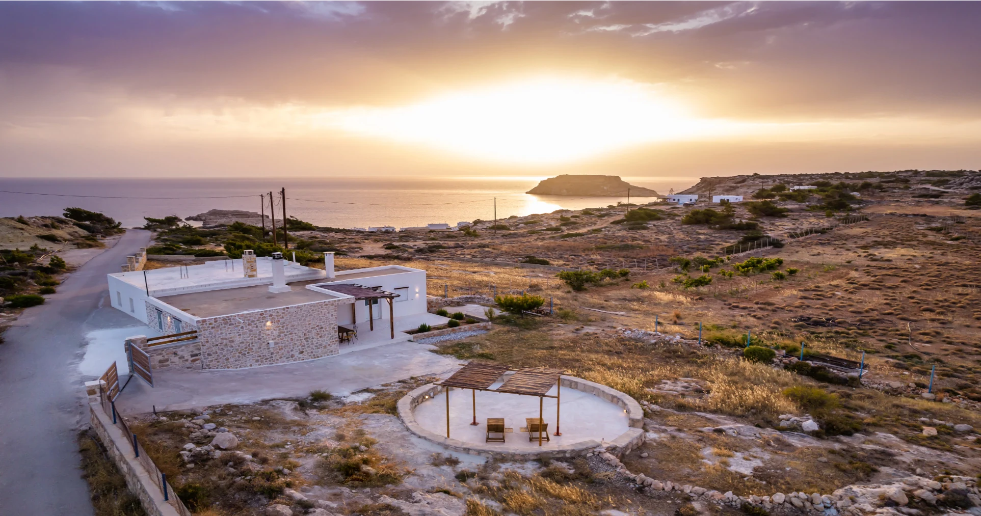 Sea La Vue accommodation in Lefkos, Karpathos with sea view